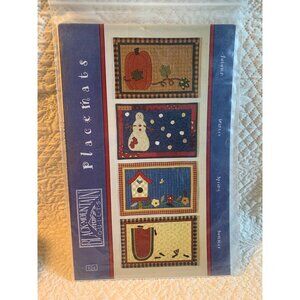 Black Mountain Quilts Autumn Winter Spring Summer Placemats Sewing Pattern 124 -